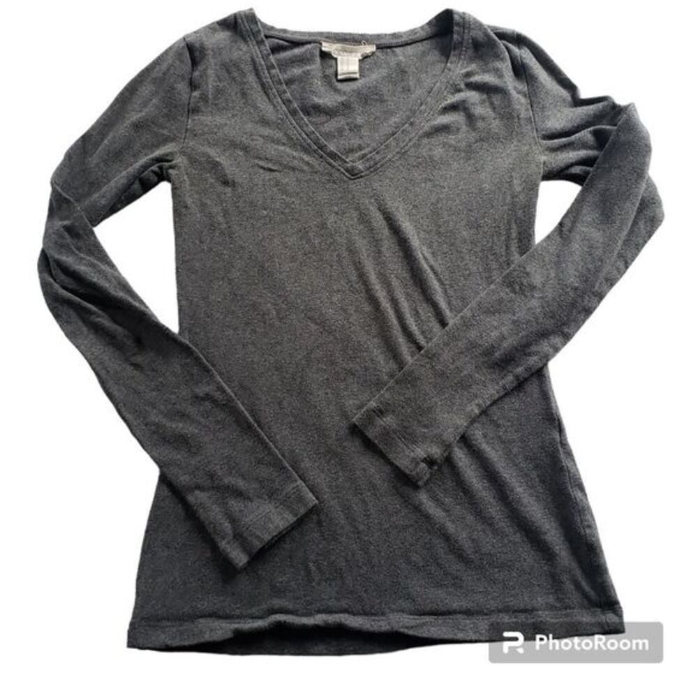 Forever 21 Heather Gray LS Crew Neck Tee Small | Cotton-Blend‎ Long Sleeve Layer